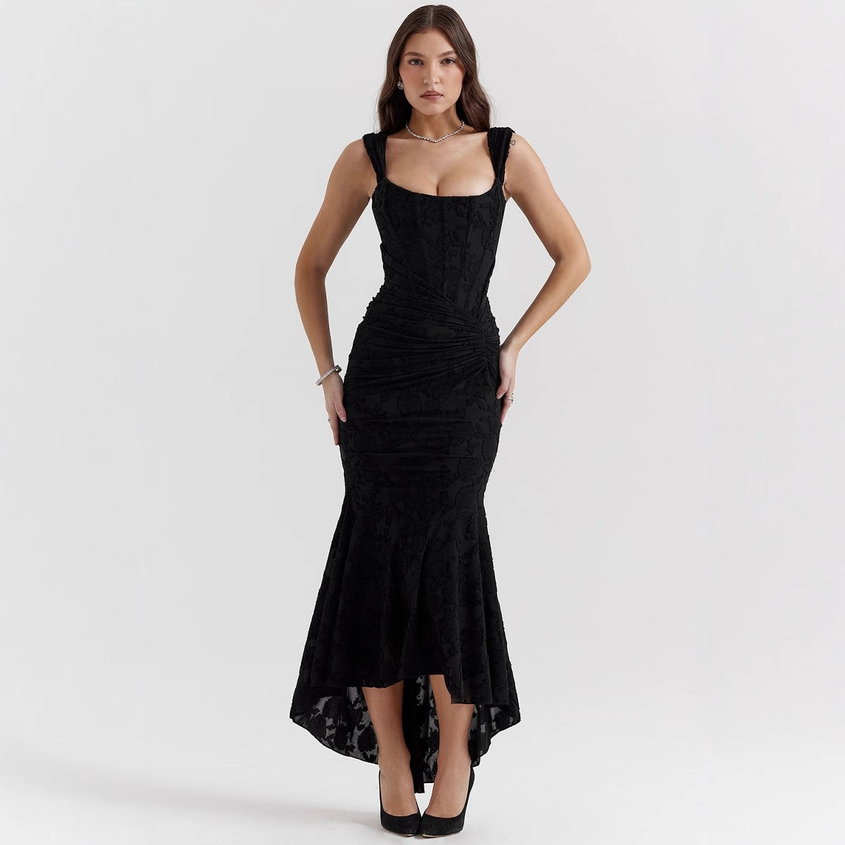 Evarra Corset Backless Dress