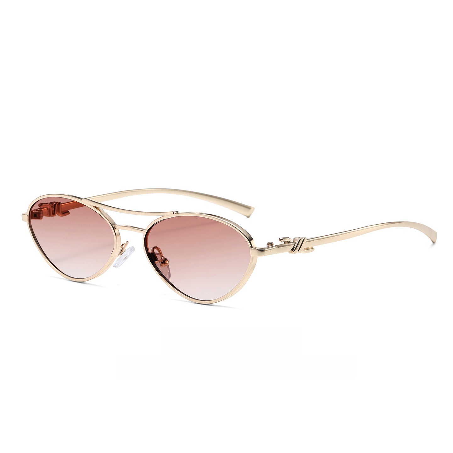 Oval Metal Frame Sunglasses