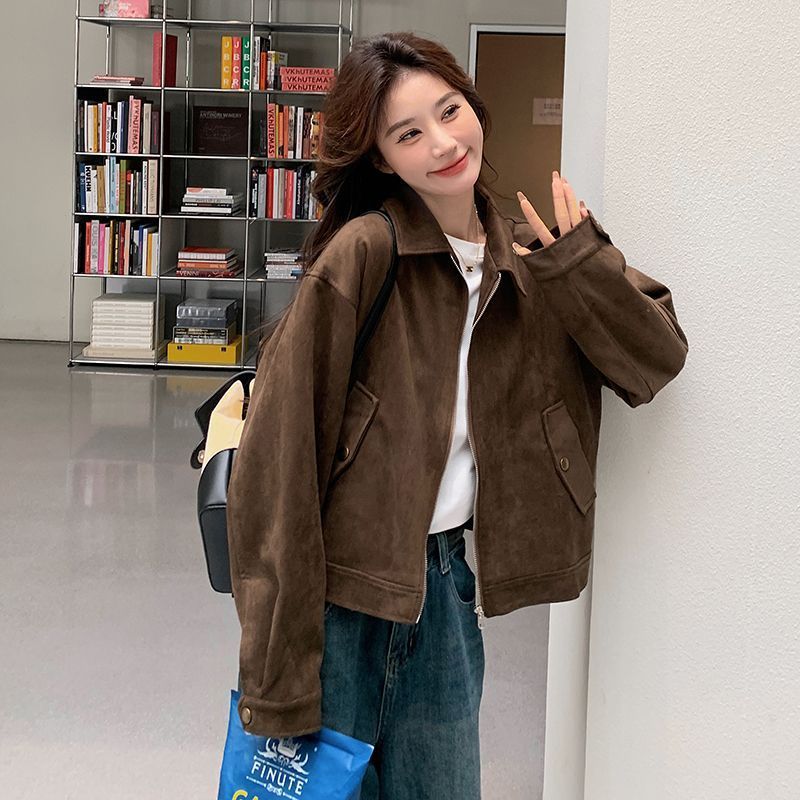 Mason Faux Suede Moto Jacket