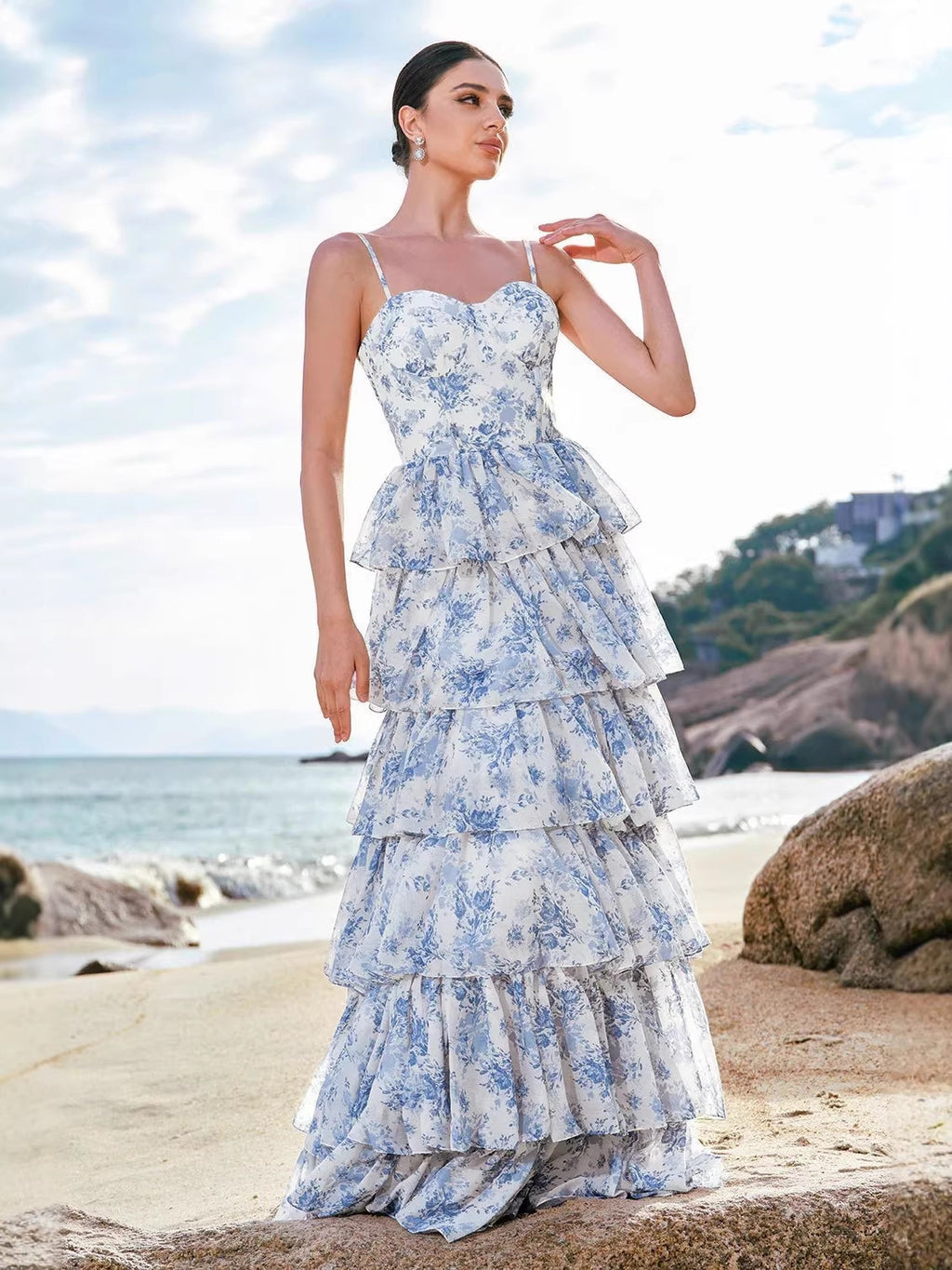 Aurelia Floral Chiffon Dress