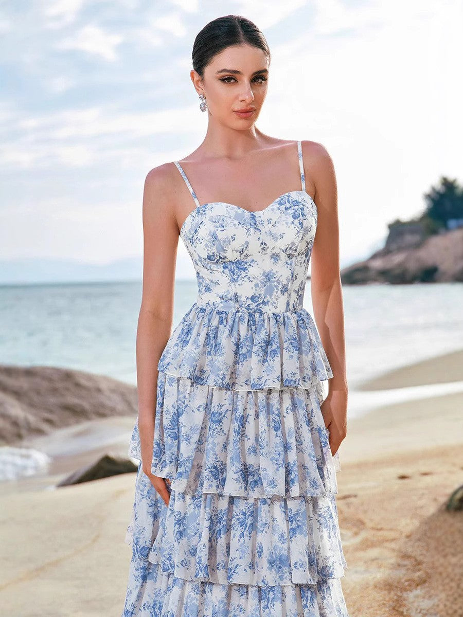 Aurelia Floral Chiffon Dress