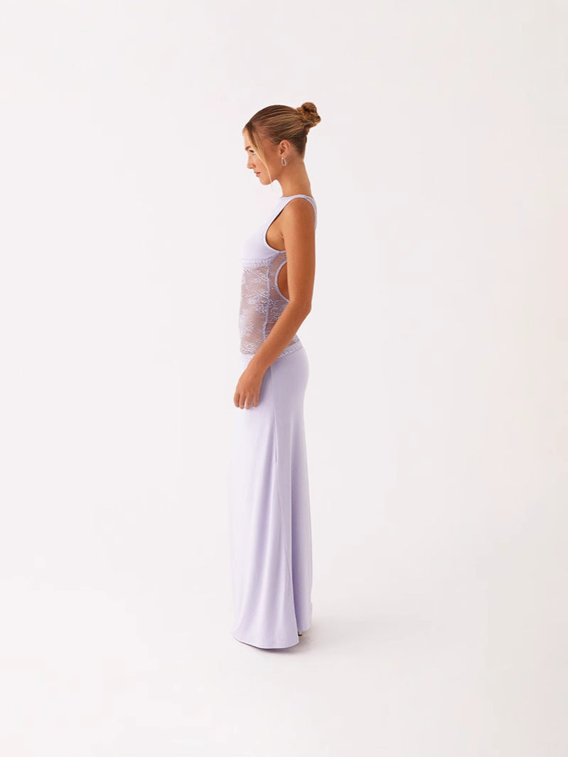 Isabelle Lace Satin Gown