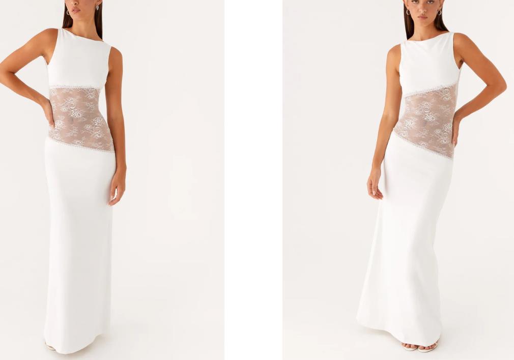 Isabelle Lace Satin Gown