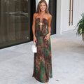 Azel Chain Slit Dress