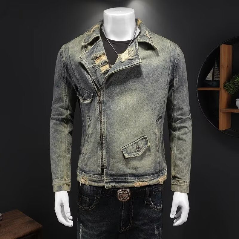 Grayson Distressed Denim Jacket