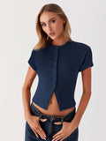 Brielle Button Vest Top