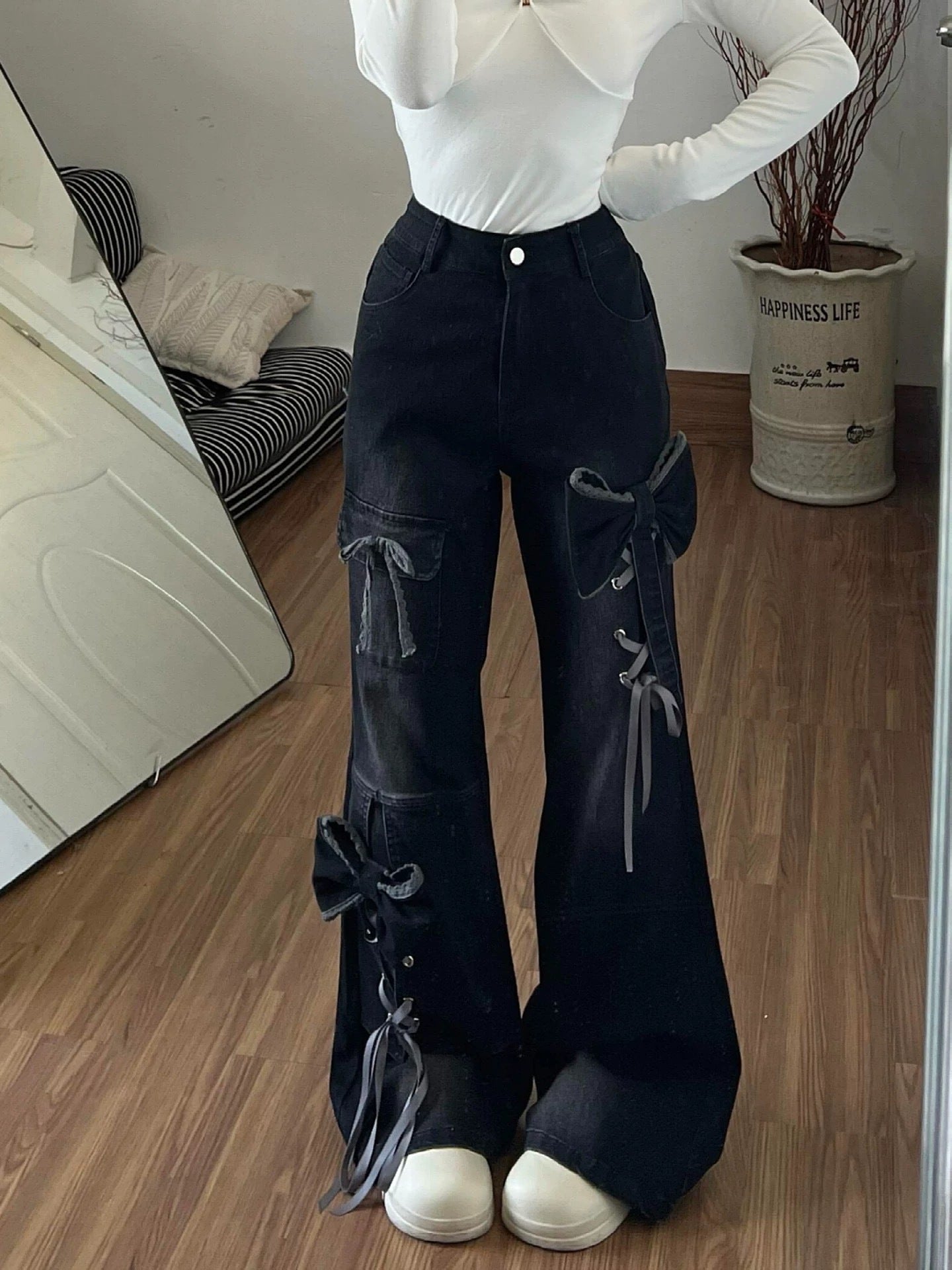 Vesper Bow Flare Denim