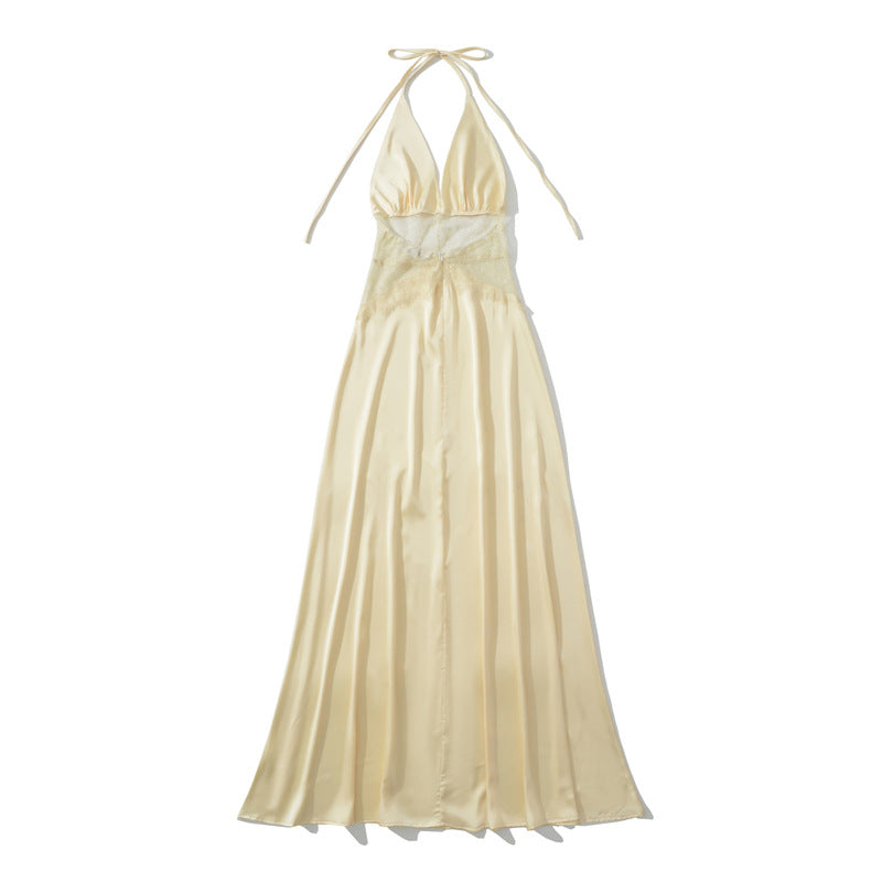 Eliora Lace Halter Gown