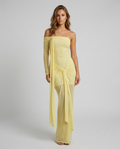 Zafira Sheer One Shoulder Gown