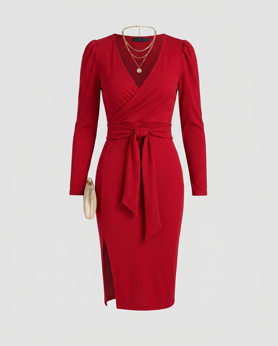Meridian Dress Red - Ghost
