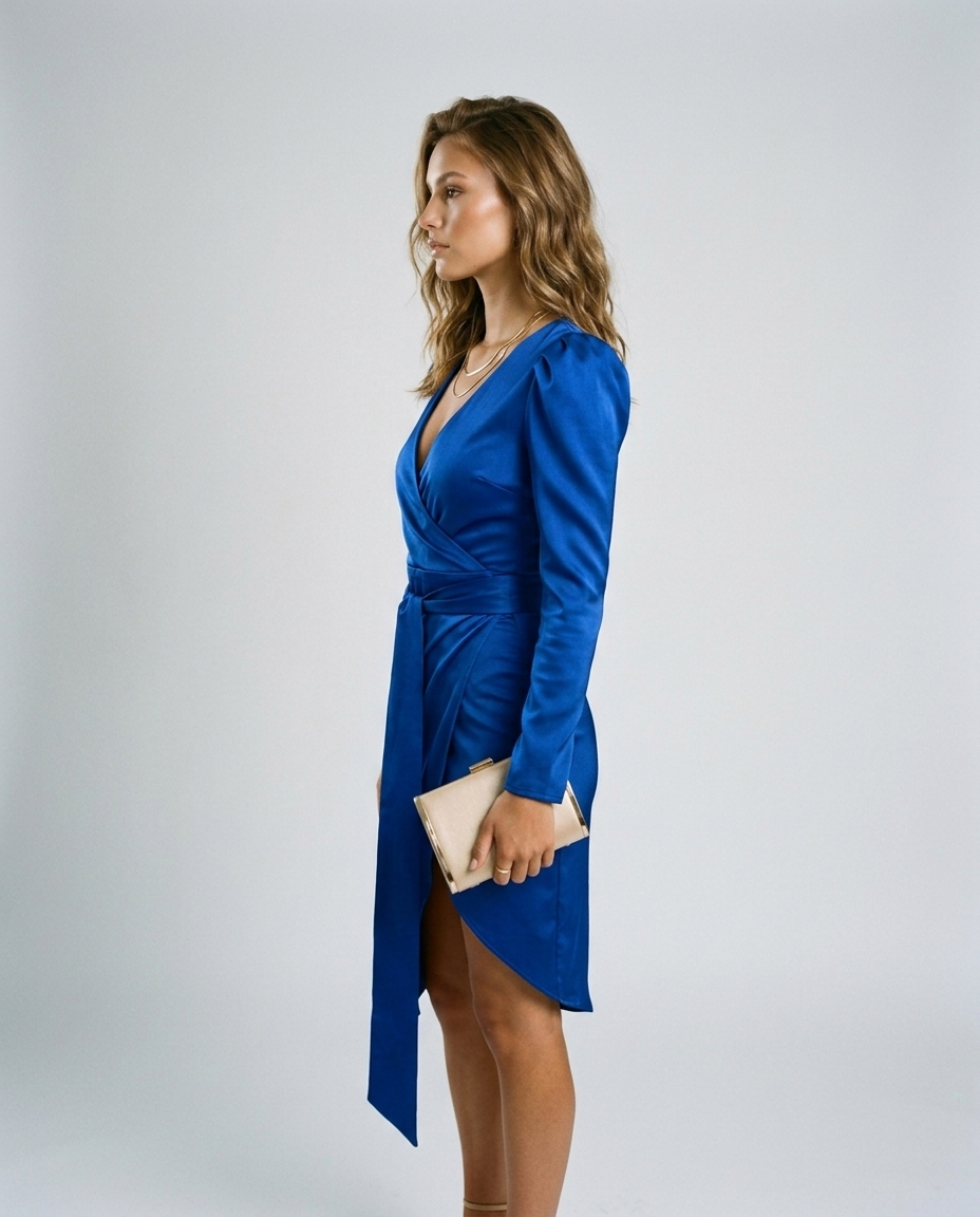 Meridian Dress Blue - Side