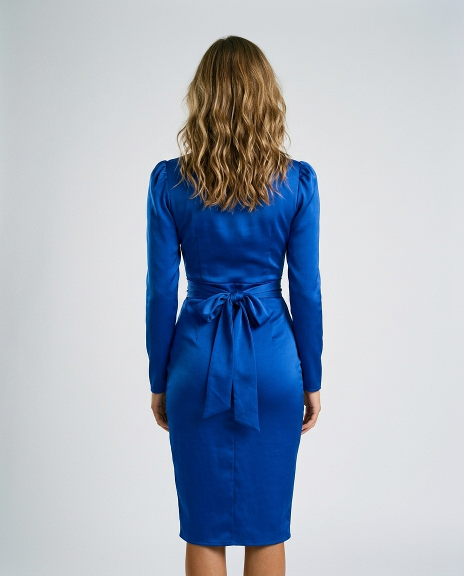 Meridian Dress Blue - Rear