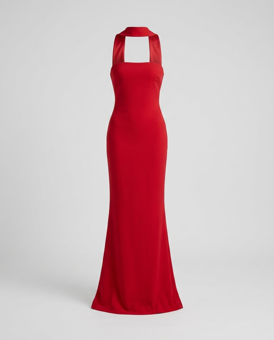Kaivra Halter Dress - Red - Ghost