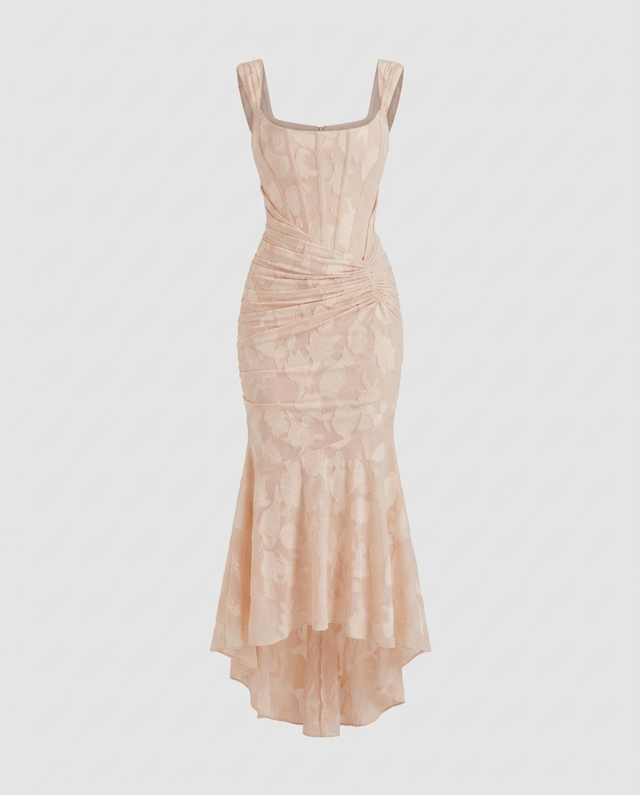 Evarra Corset Backless Dress - Champagne - Ghost