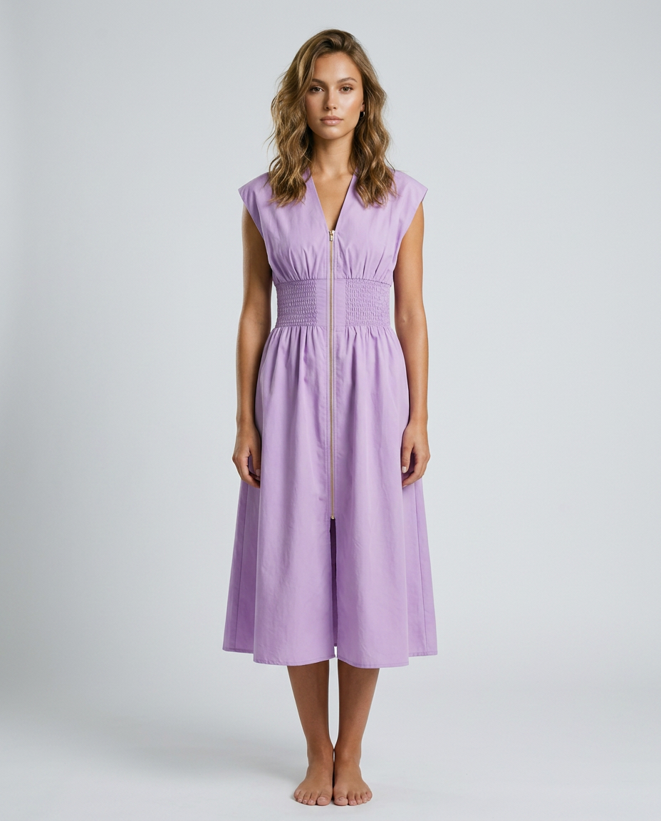 Zénora Dress - Violet - Front