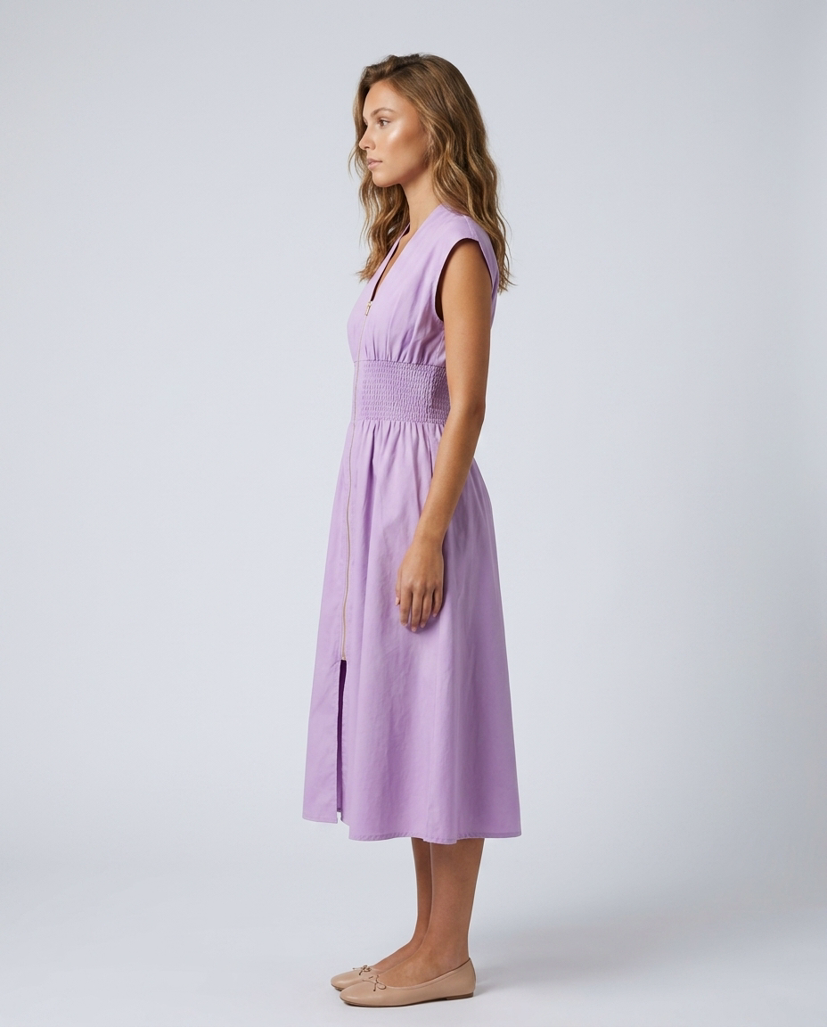 Zénora Dress - Violet - Side