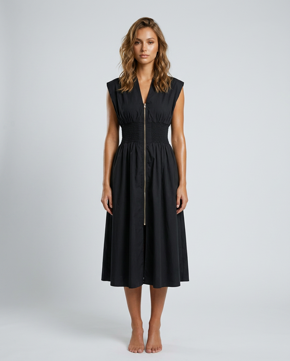 Zénora Dress - Black - Front