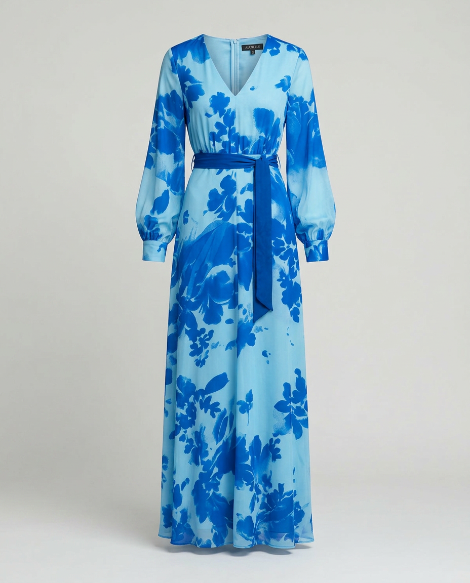 Avenelle Floral Dress - Blue - Ghost