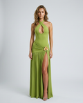 Selvara Halter Two Piece Set - Green Front