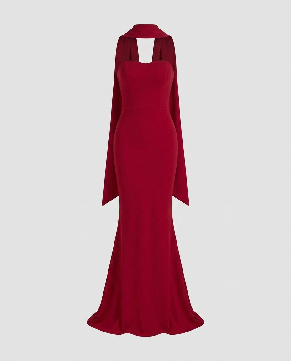 Carmielle Ribbon Dress Red — Ghost