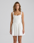 Lunessa Lace Back Mini - White - Front