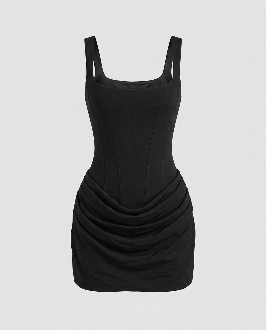 Karessa Knit Mini Dress - Black - Ghost