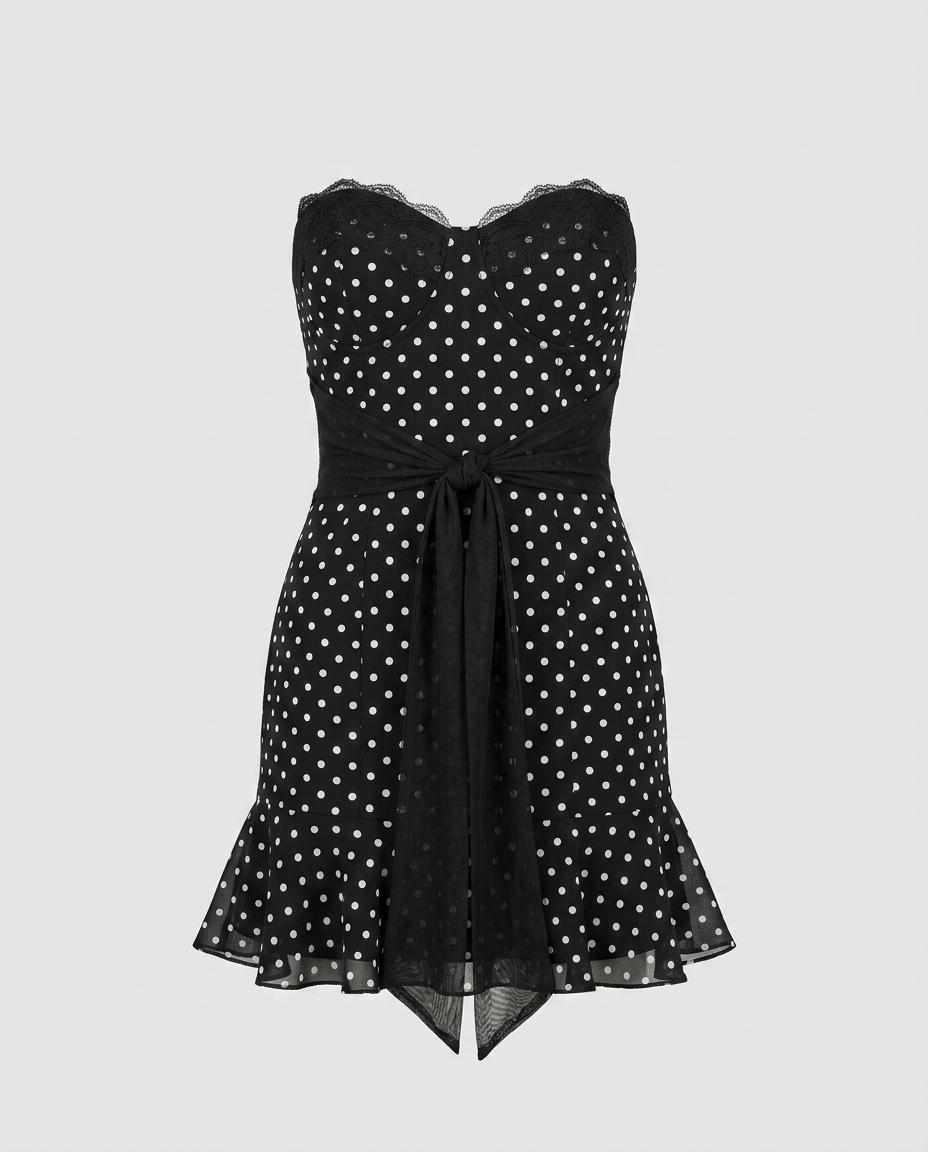 Dovelle Lace Dot Mini - Ghost