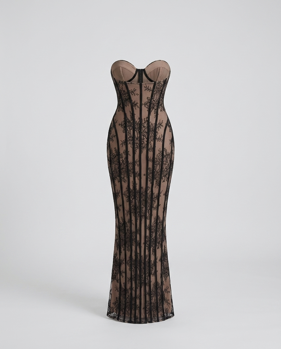 Allegra Fishtail Knit Dress - Black - Ghost