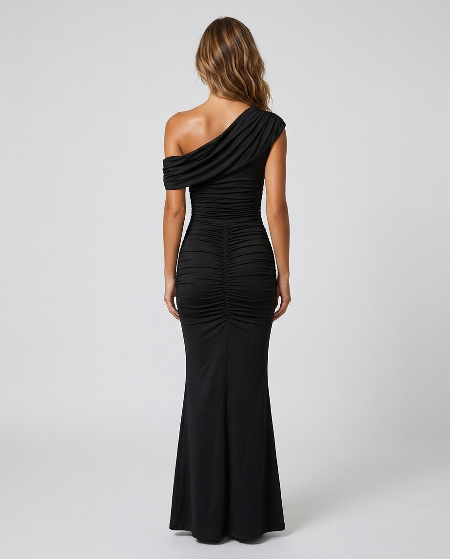 Sienna Dress - Black - Rear