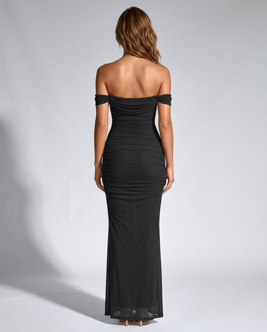 Maelle Dress - Black - Rear