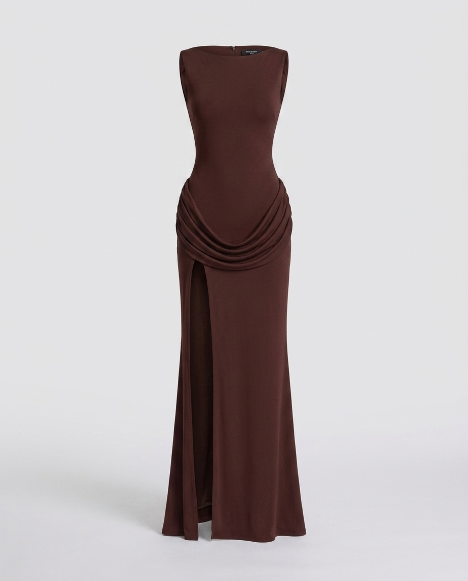 Amara Dress - Brown - Ghost