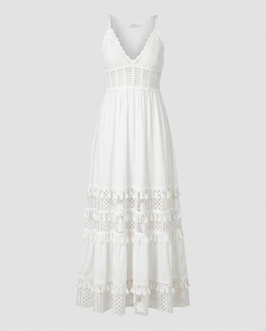 Elowen Dress - White Ghost