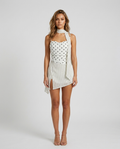 Celina Polka Dot Mini - White Front