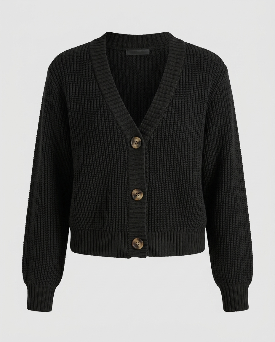 Alina Knit Cardigan Black - Ghost