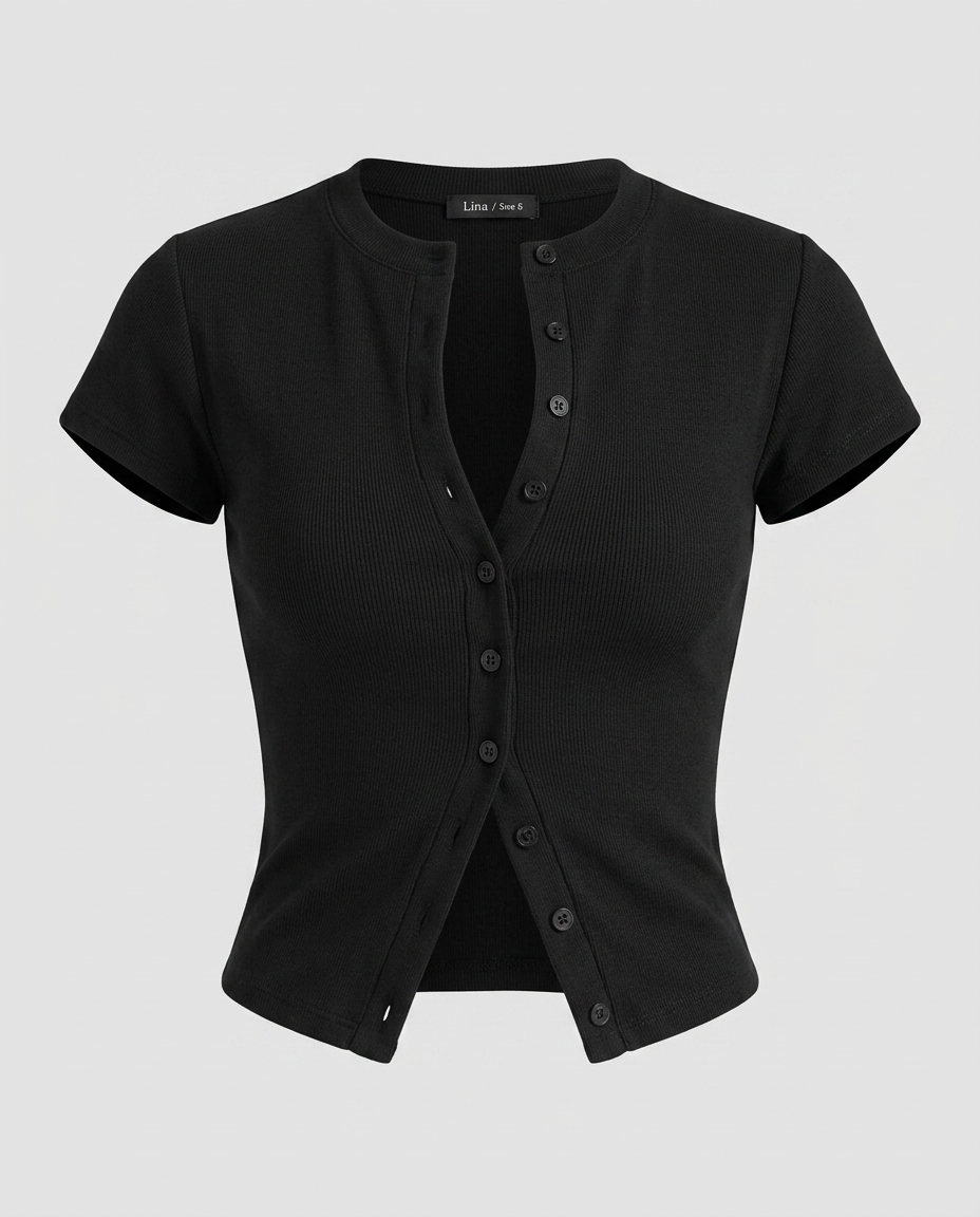 Lina Fitted Knit Cardigan Black - Ghost