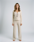Celeste Tailored Set - Beige - Front