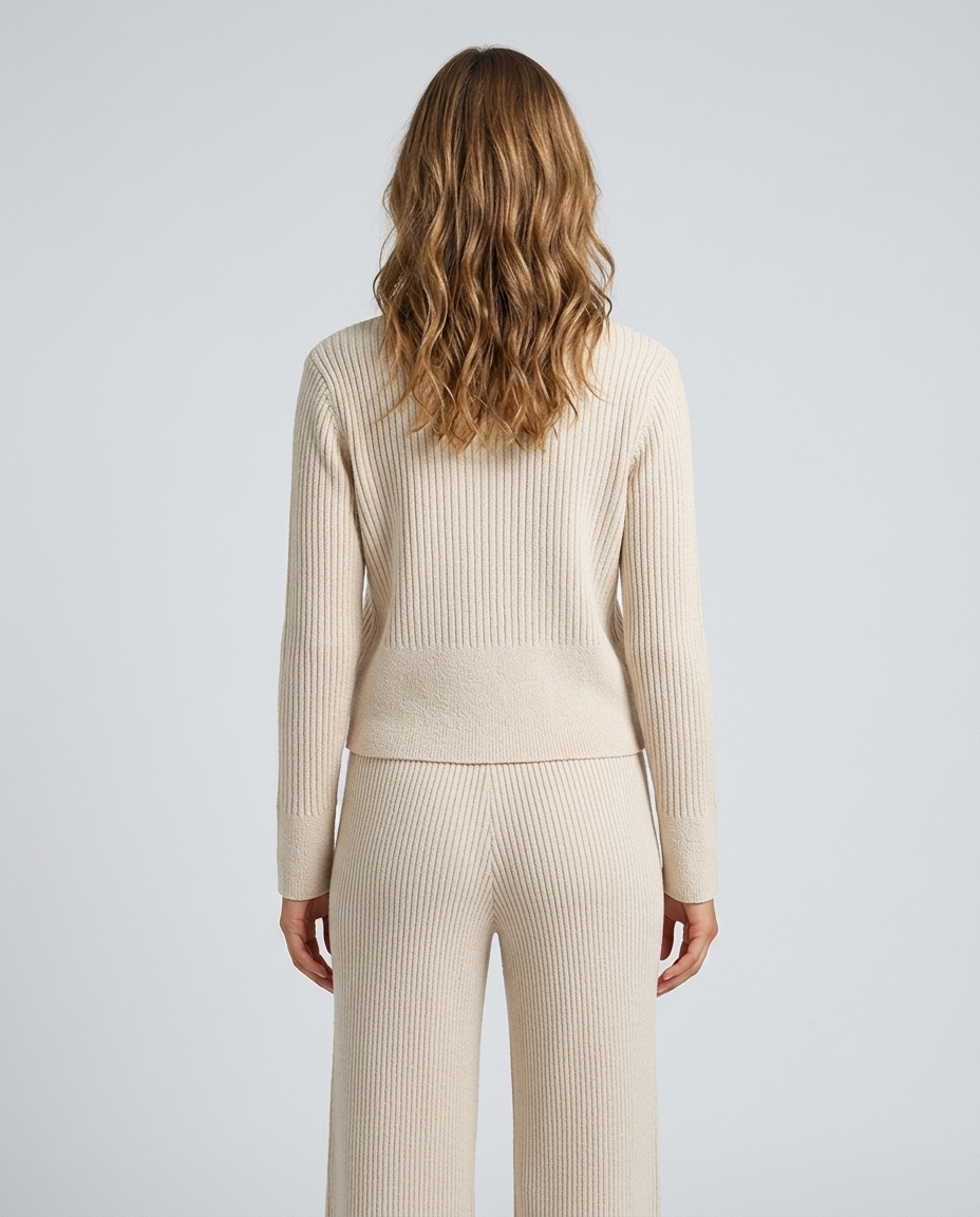 Celeste Tailored Set - Beige - Rear