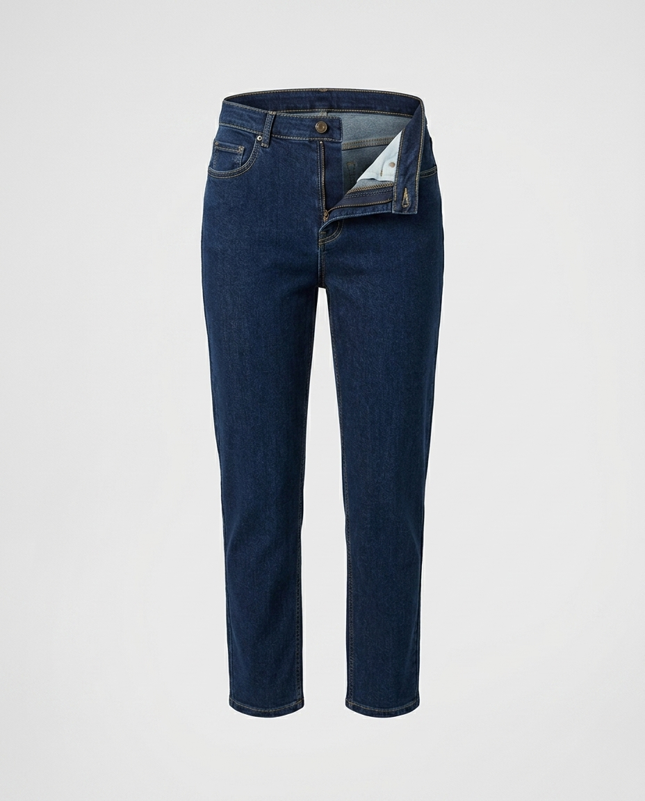 Roselle Cropped Straight Denim - Navy Blue - Ghost