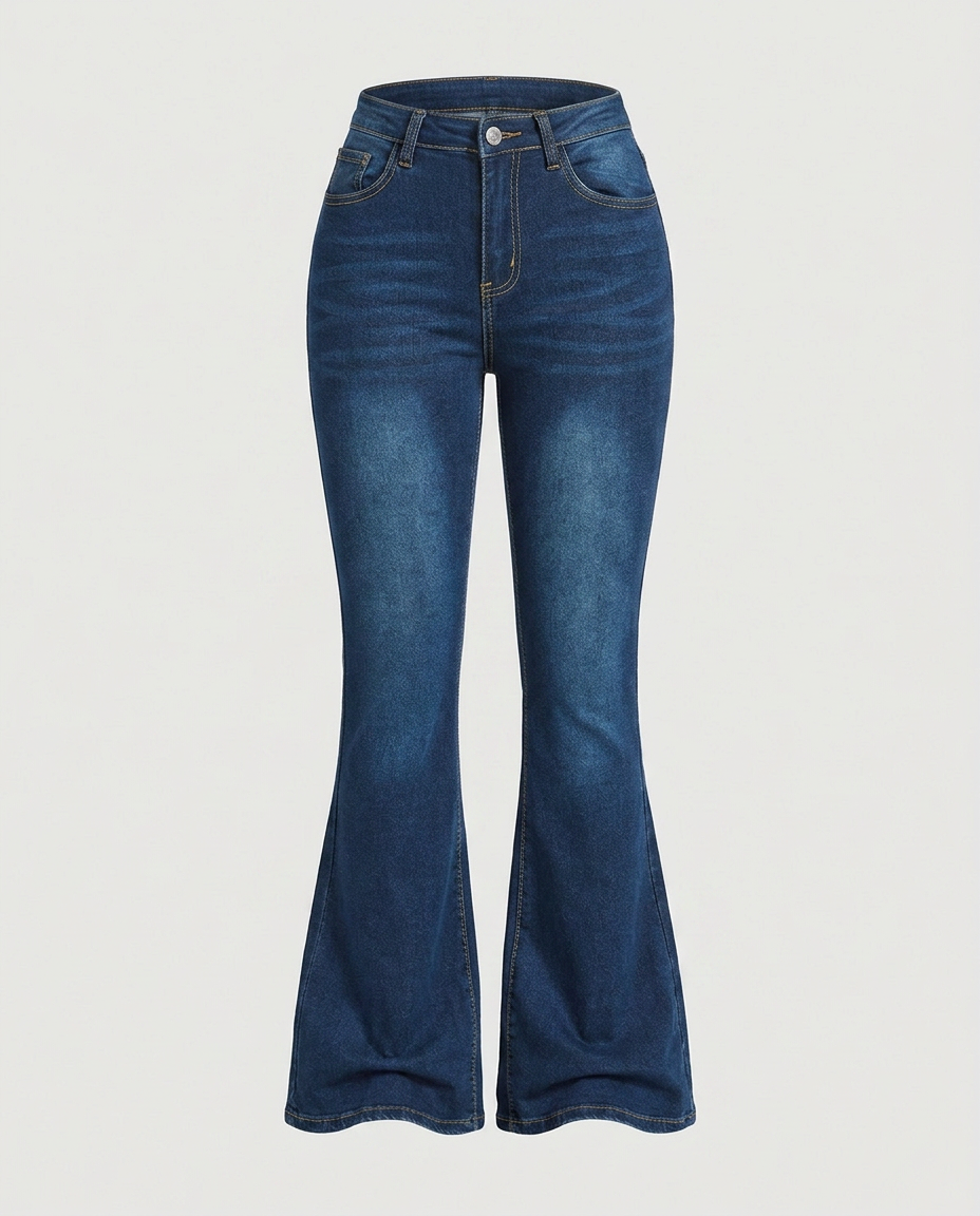 Arden Contour Flare Pants Azure Blue - Ghost