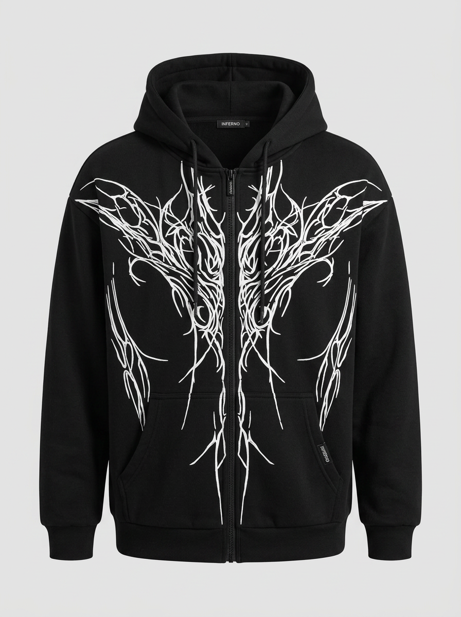 Vanguard Cross Zip Hoodie - Inferno - Ghost