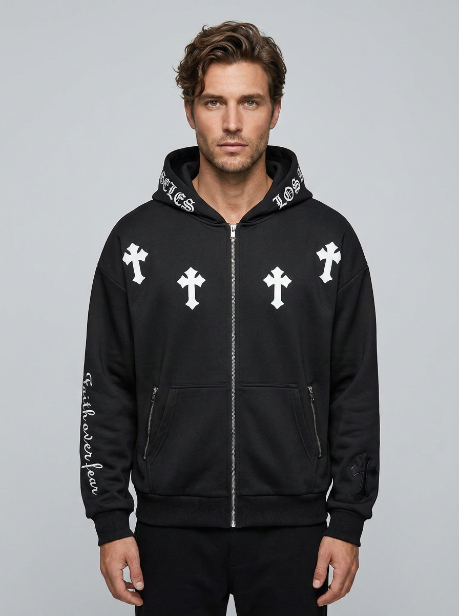 Vanguard Cross Zip Hoodie - Fallen - Front