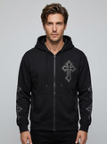 Vanguard Cross Zip Hoodie - Cross - Front