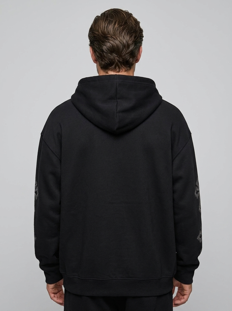 Vanguard Cross Zip Hoodie - Cross - Back