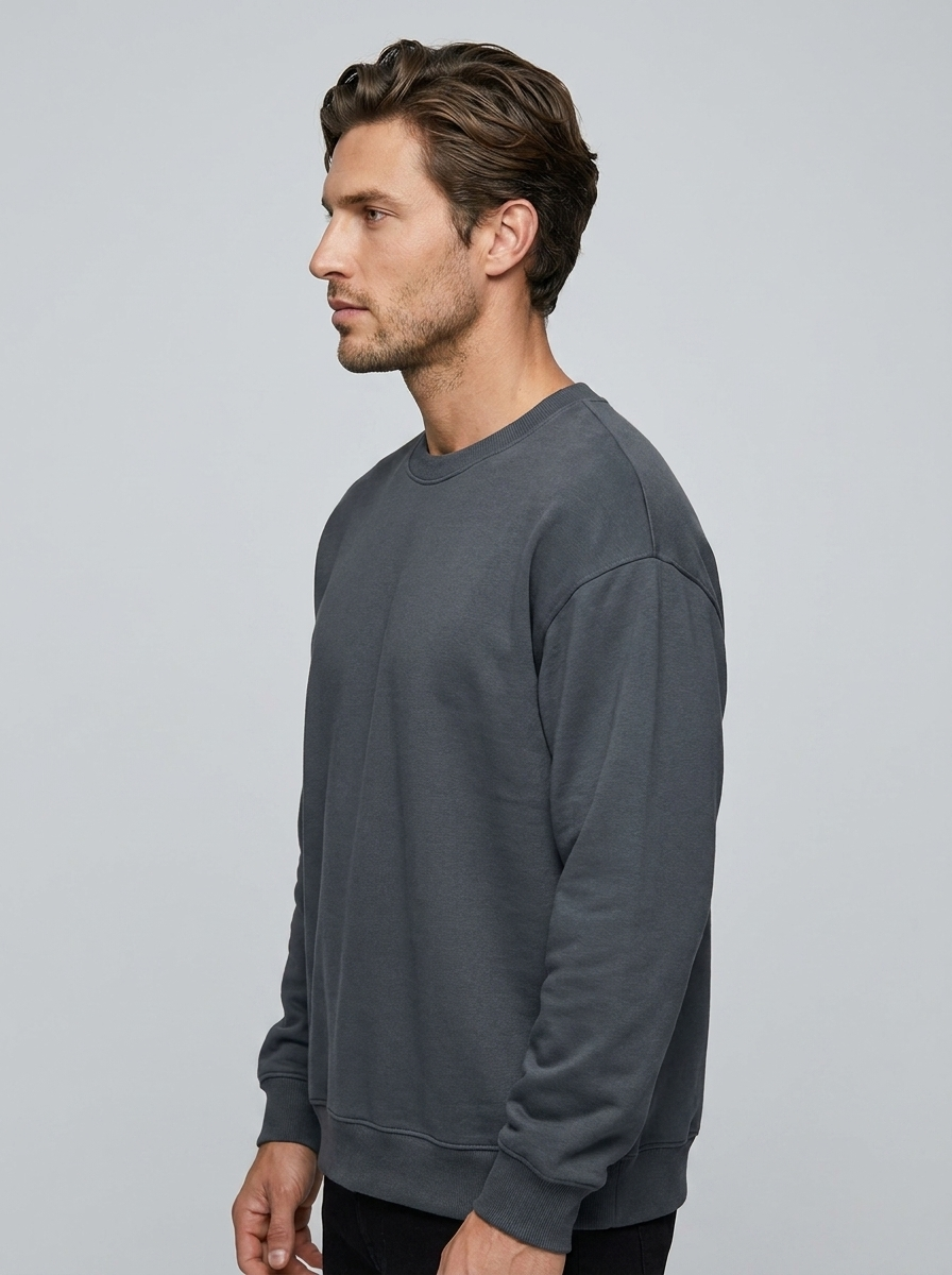 Harlow Essential Sweatshirt - Gray - Side