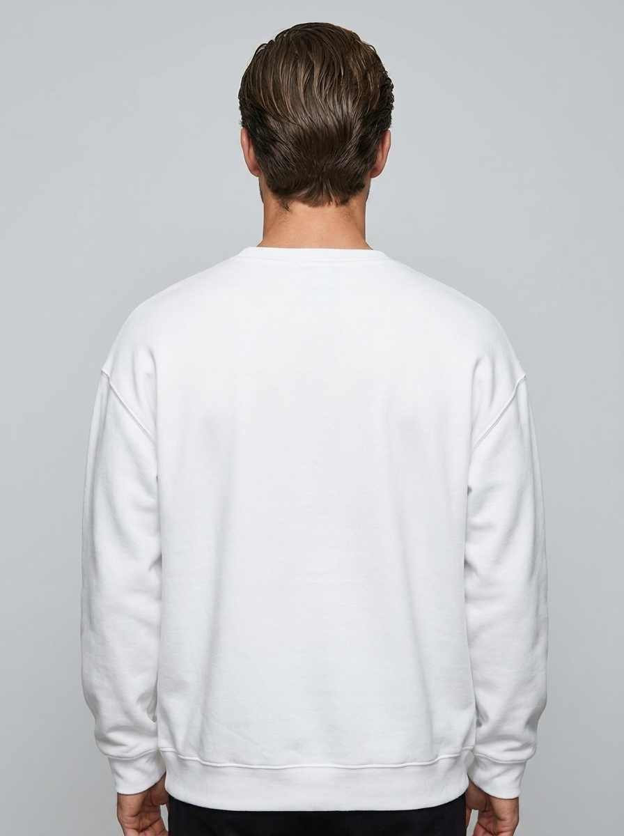 Harlow Essential Sweatshirt - White - Back