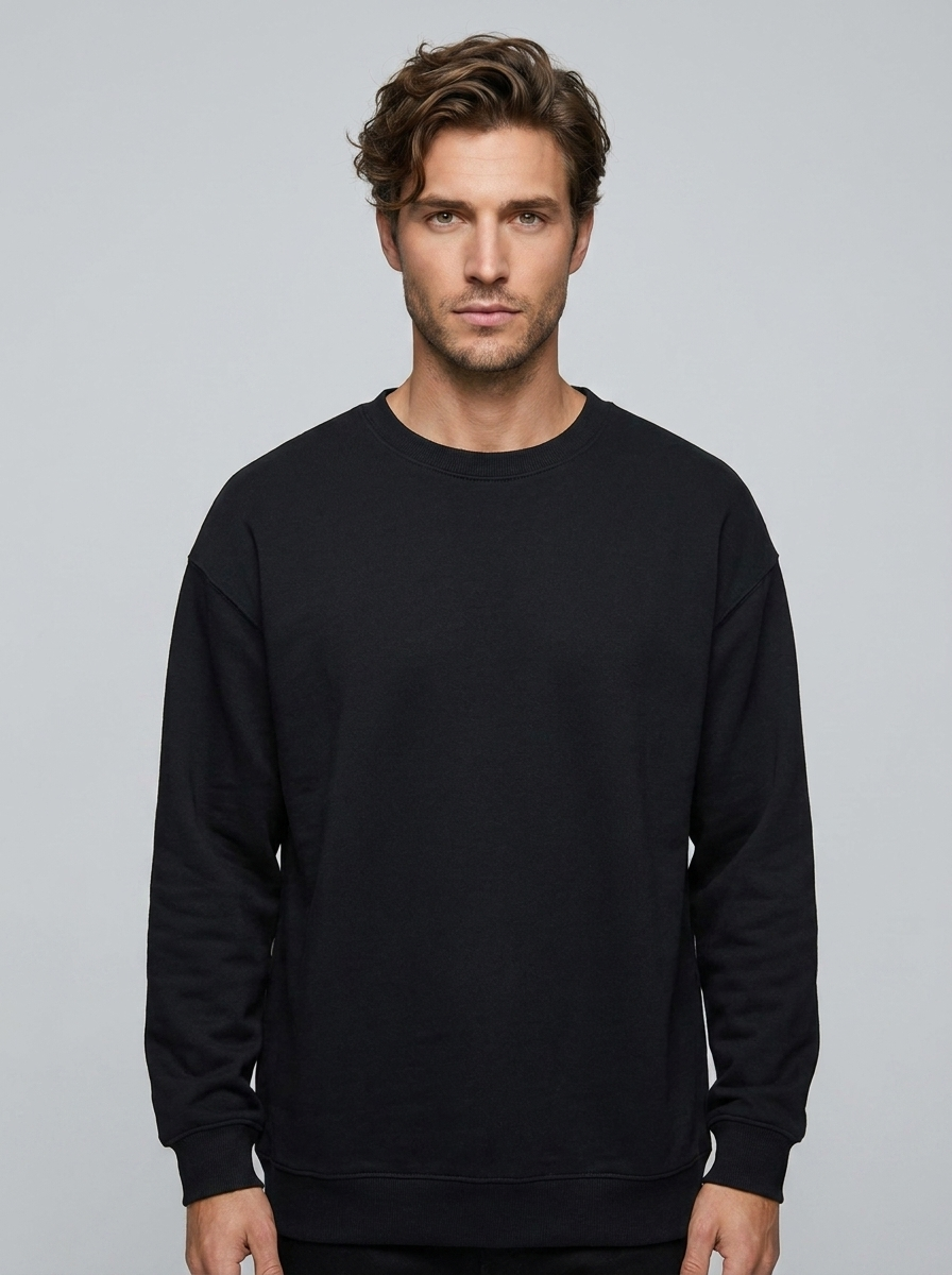 Harlow Essential Sweatshirt - Black - Front