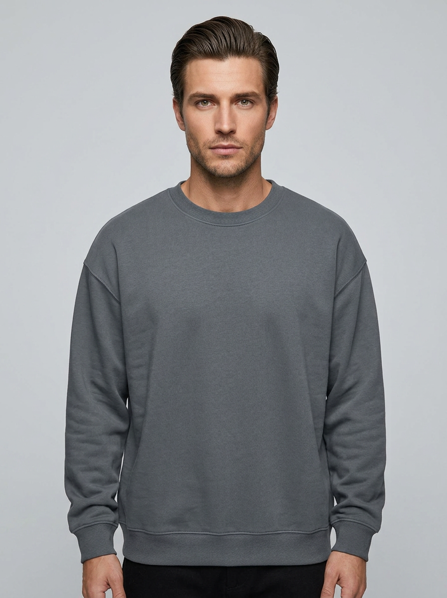 Harlow Essential Sweatshirt - Gray - Front