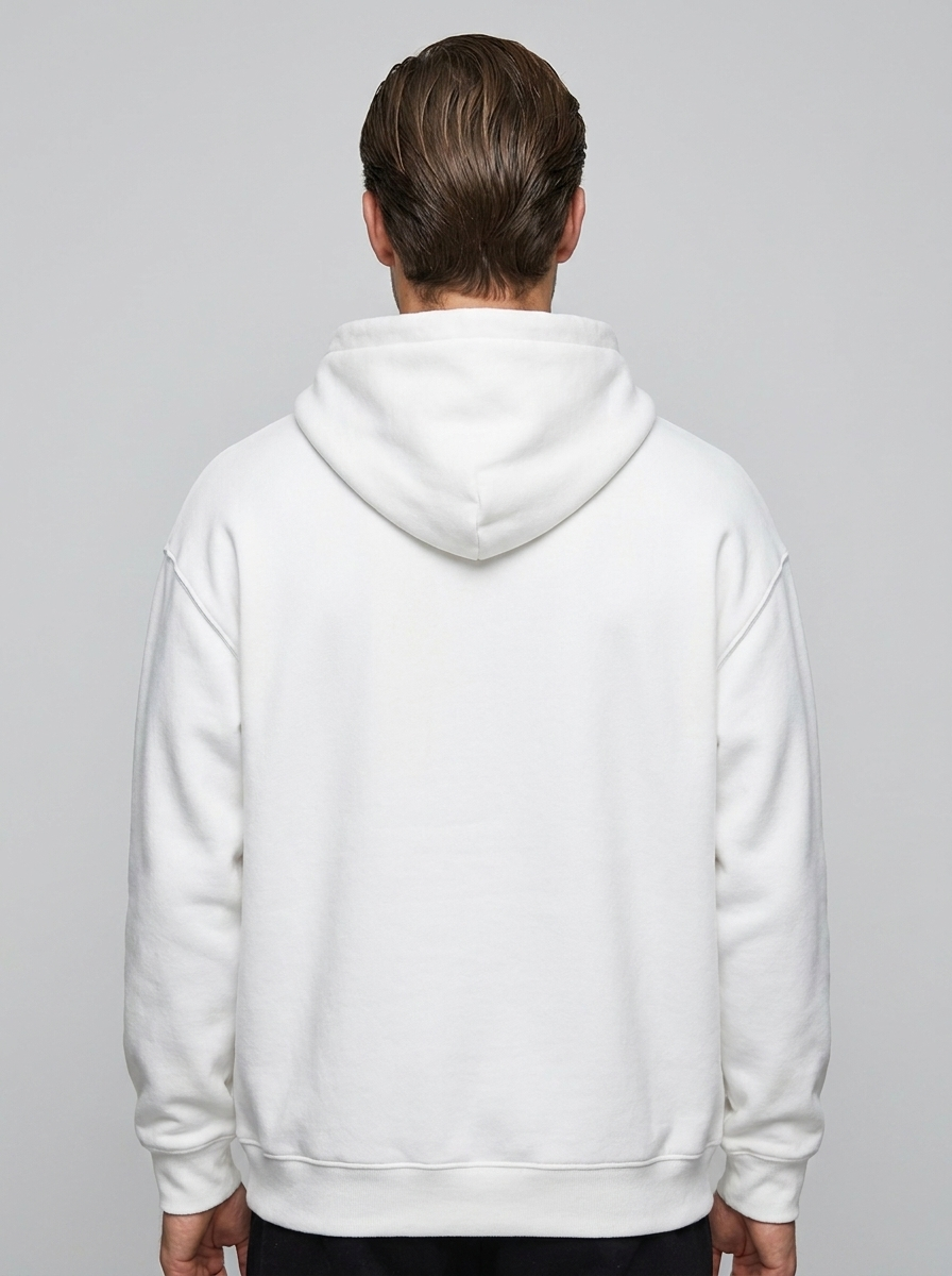 Everest Heavyweight Hoodie - White - Back