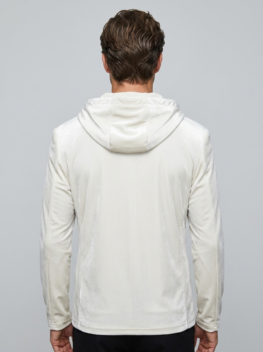 Montero Velvet Jacket - White - Back