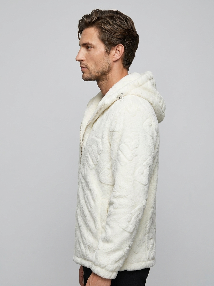 Montero Velvet Jacket - White - Side